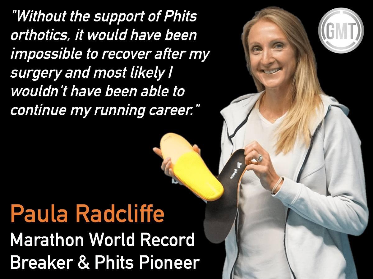 Paula Radcliffe Phits orthotics